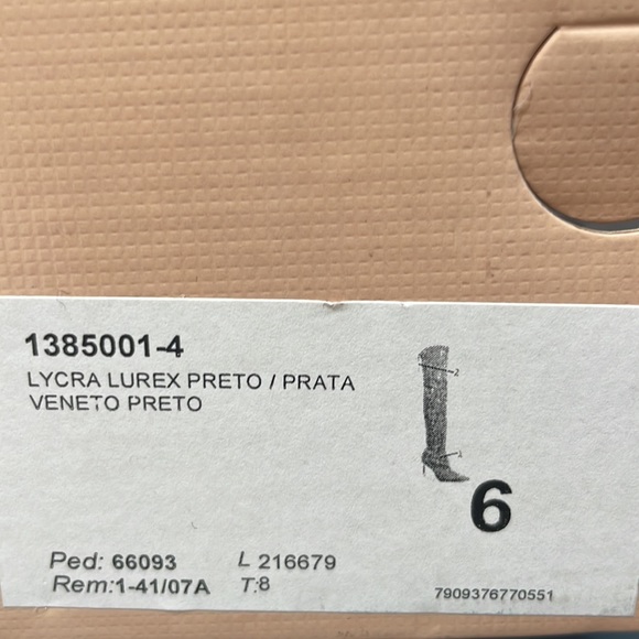 Free People x Vicenza All That Shimmers Over The Knee Stiletto Boots - Picture 13 of 17